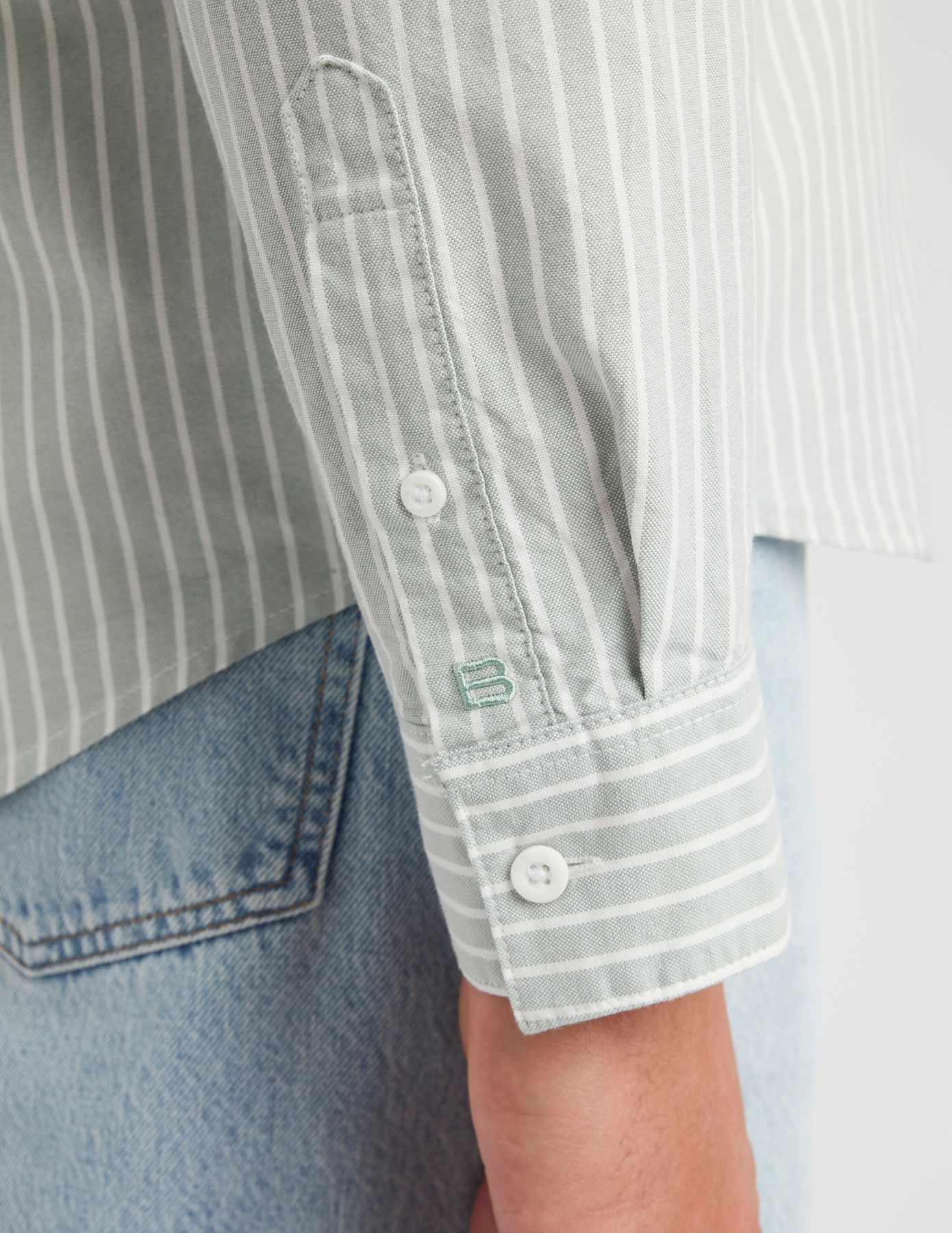 Chemise oxford rayée