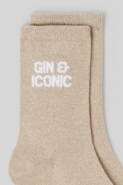 Chaussettes lurex wording