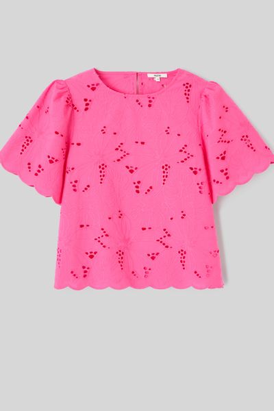 Blouse en broderie anglaise