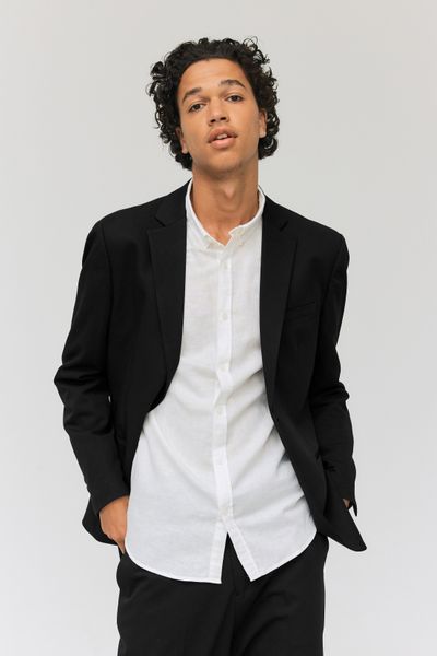 Veste de costume coupe droite