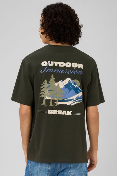 T-shirt imprim&eacute; et brod&eacute;