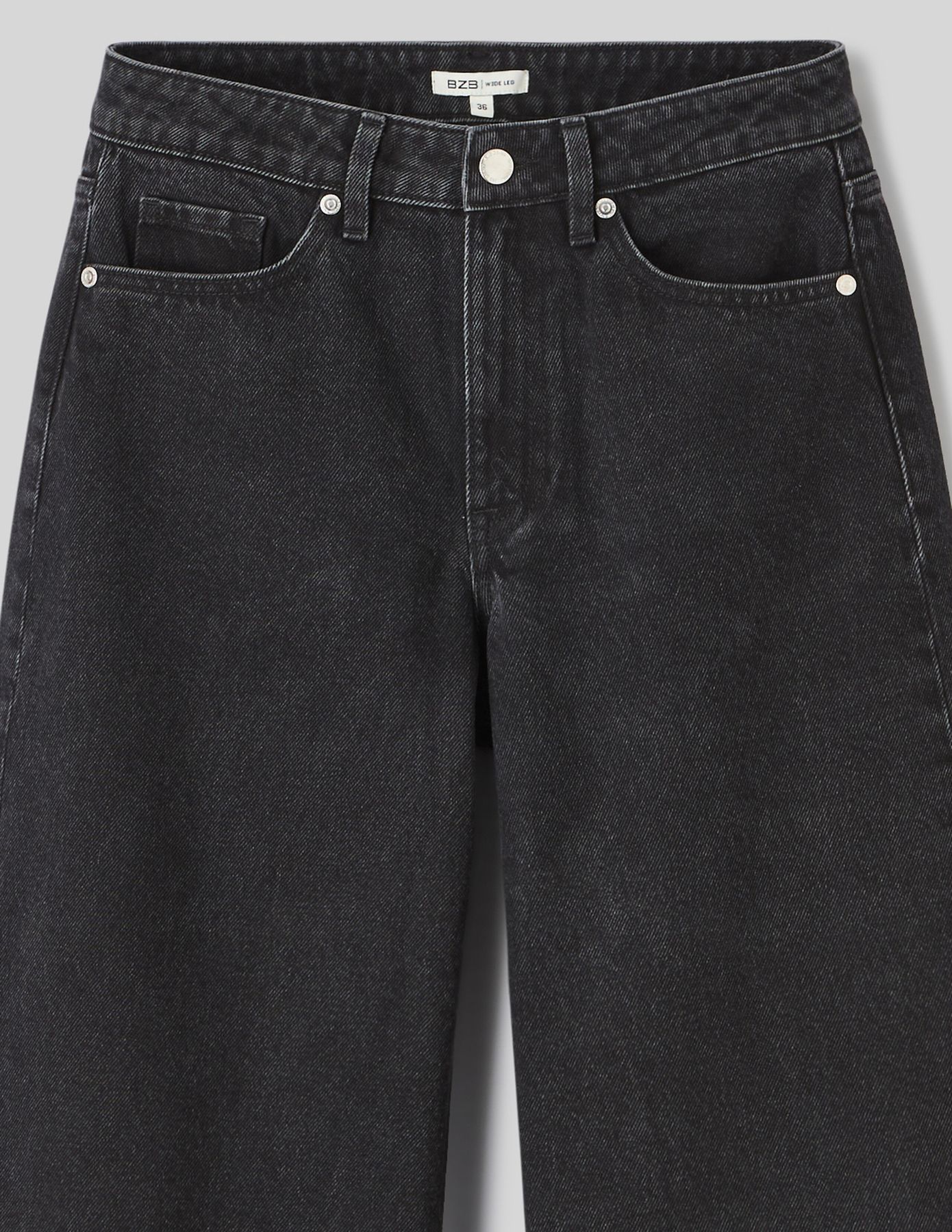 Jean wide leg taille standard