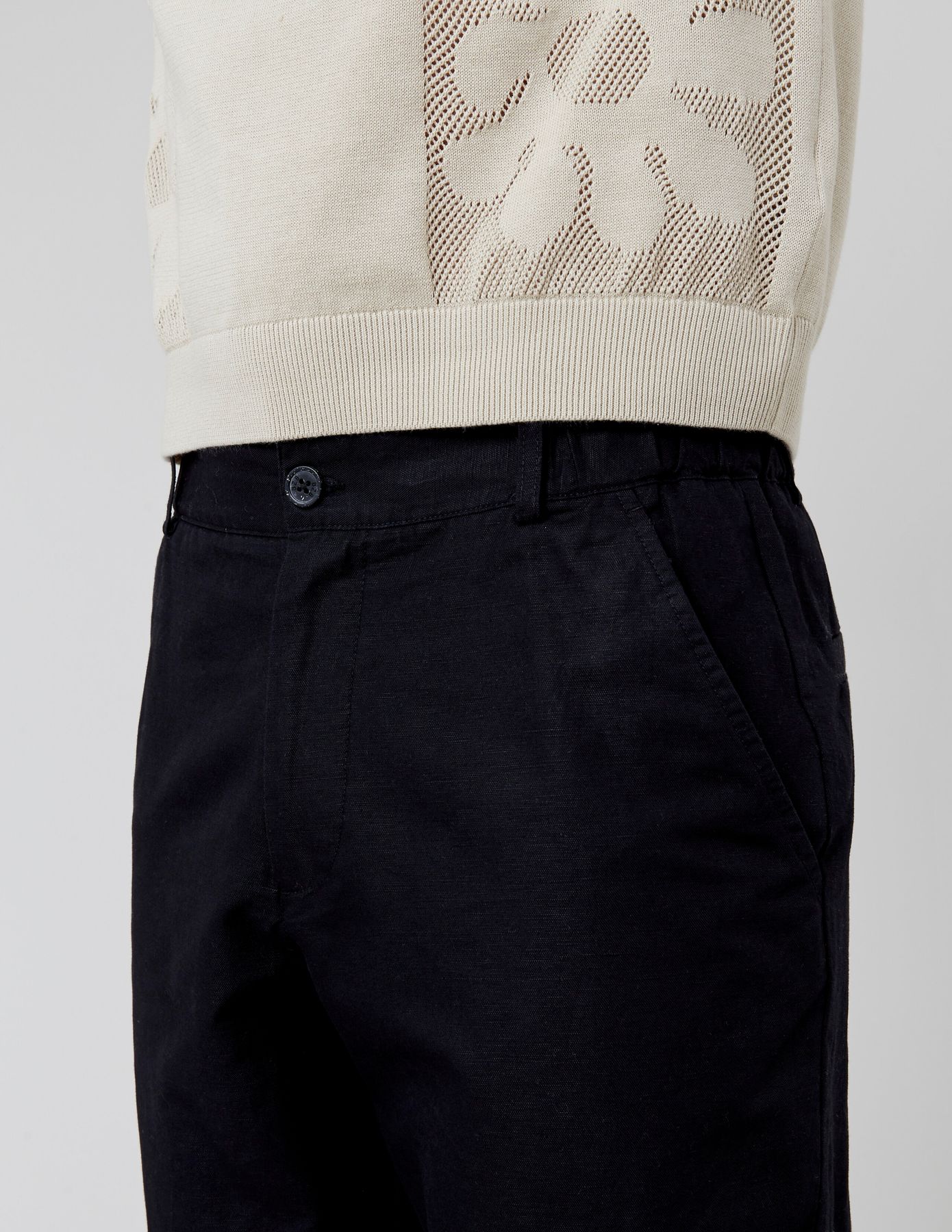 Pantalon de ville coton lin
