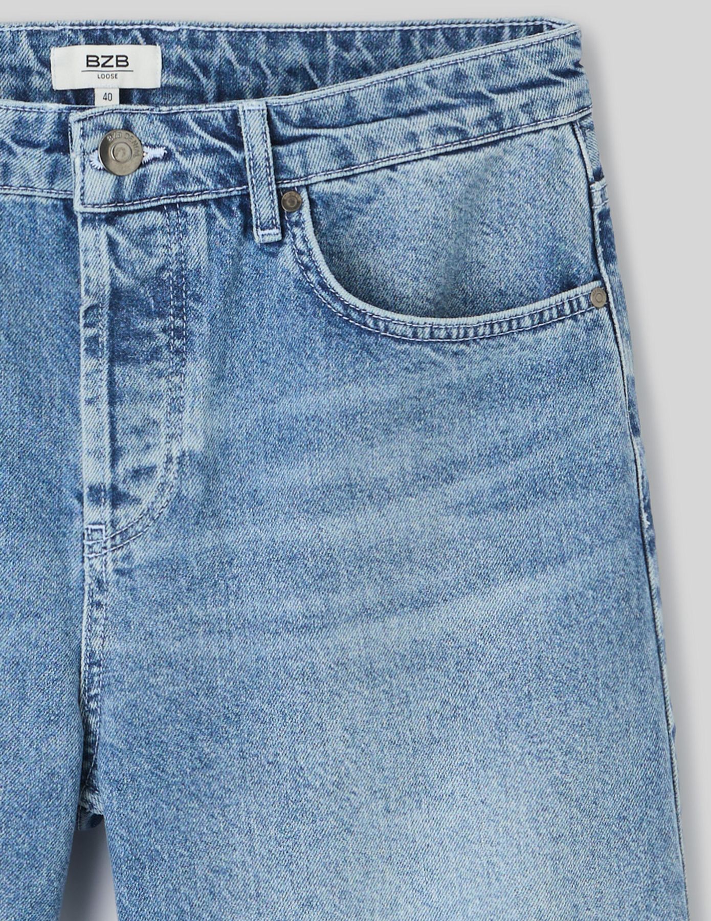 Bermuda en jean stone