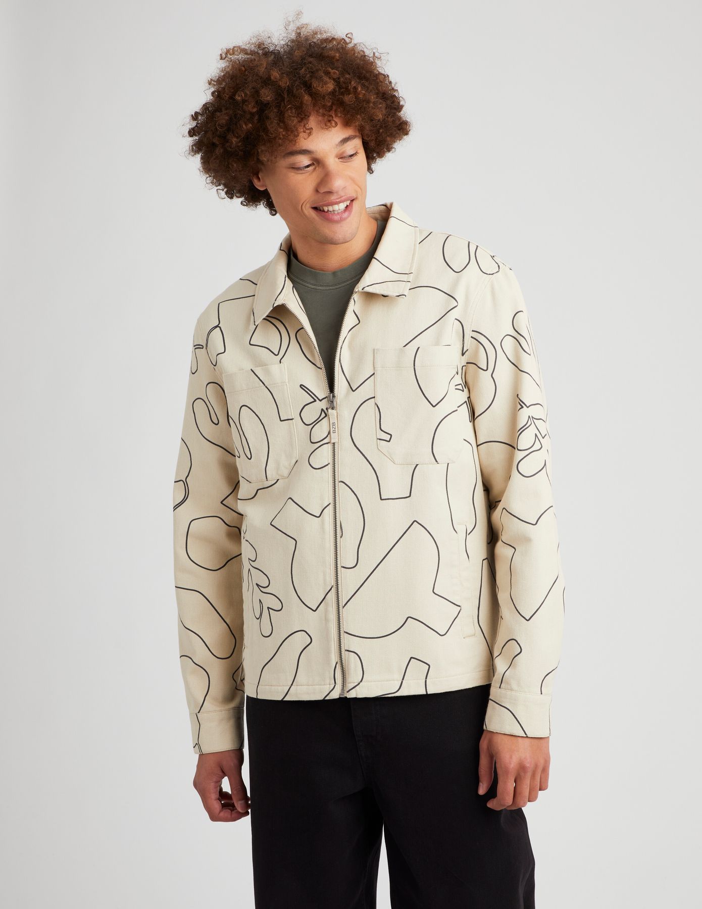Veste imprimée zippée