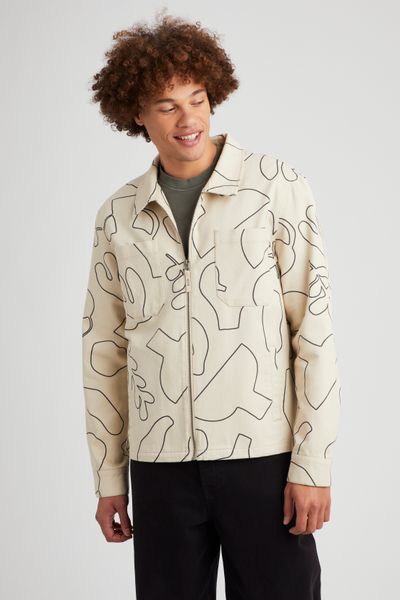 Veste imprimée zippée