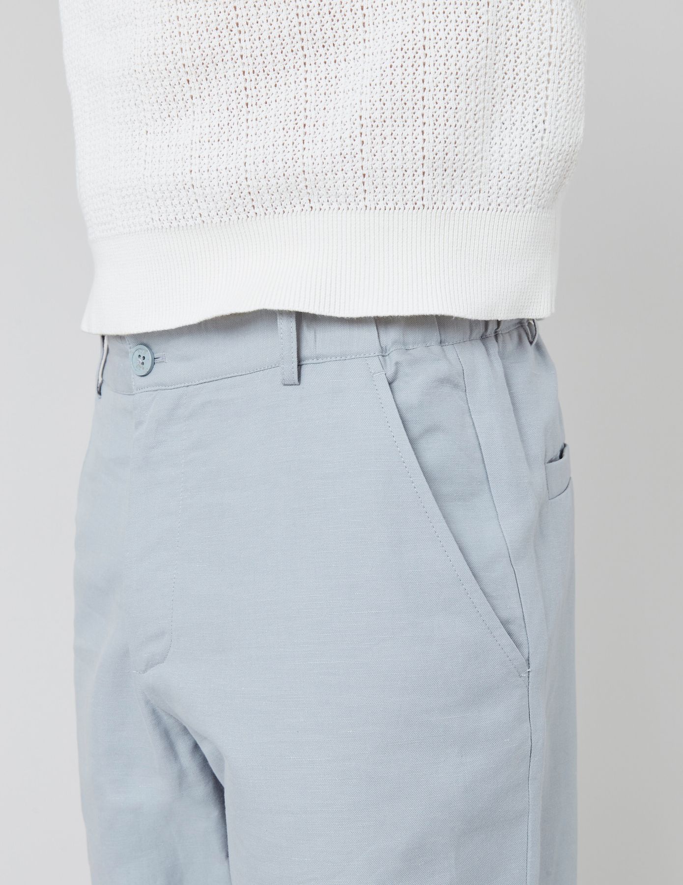 Pantalon de ville coton lin