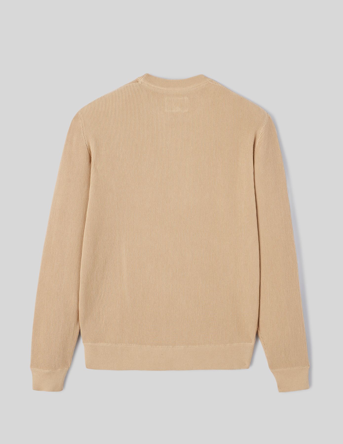 Pull col rond maille c&ocirc;tel&eacute;e