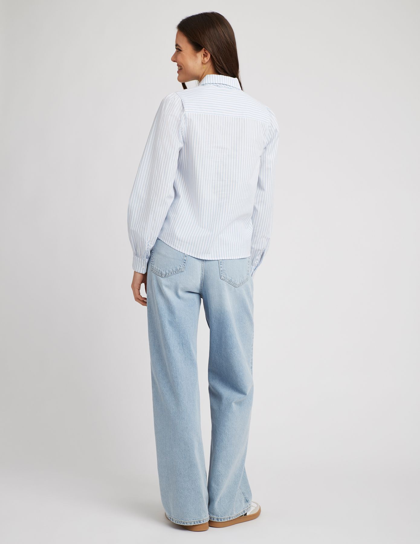 Chemise lavallière rayé