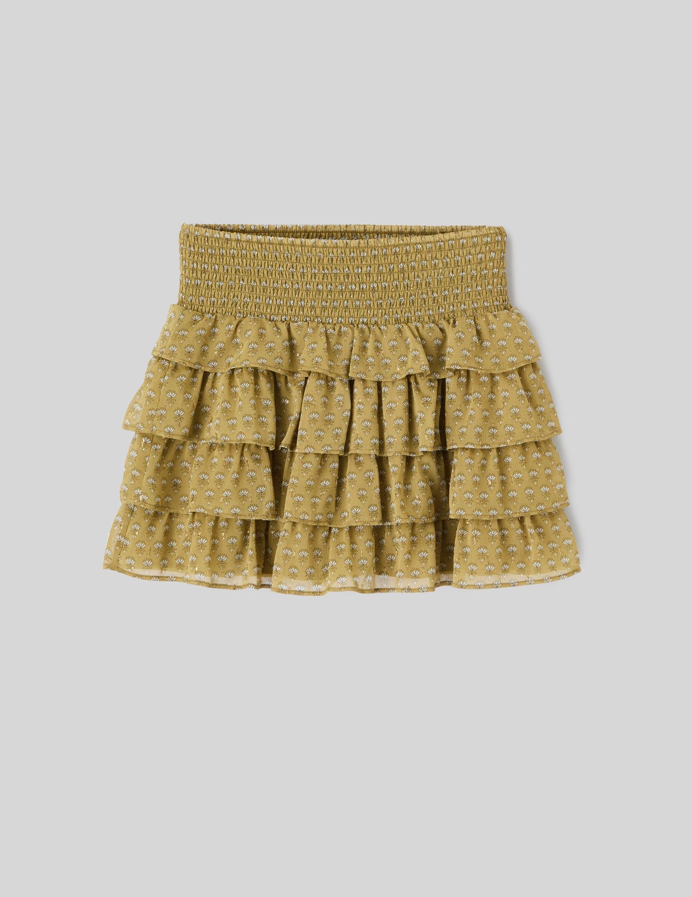 Jupe imprim&eacute;e &agrave; volants