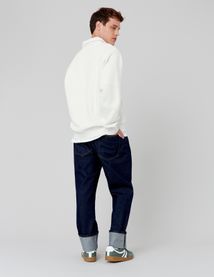 Sweat col polo zippé