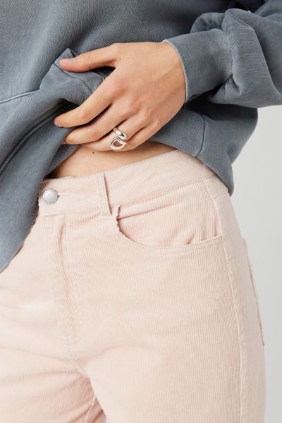 Pantalon straight velours