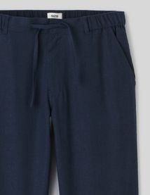 Pantalon de ville fluide viscose lin