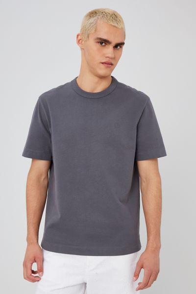 T-shirt lourd touché peau de pêche