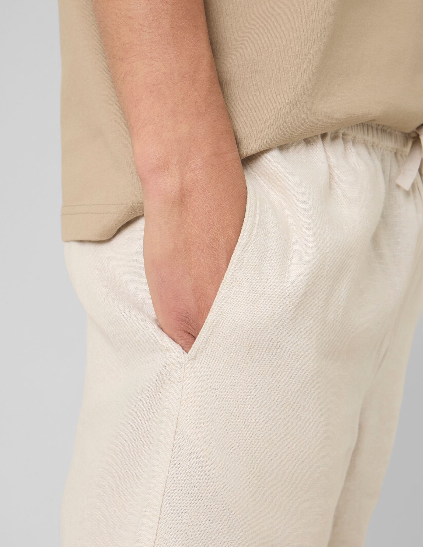 Bermuda en viscose lin