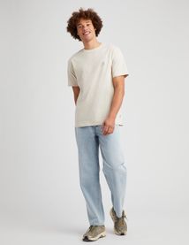 T-shirt broderie poitrine