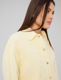 Veste en twill jaune