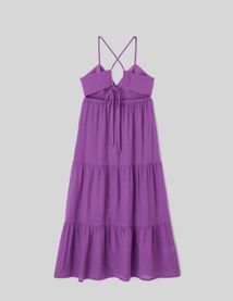 Robe longue &agrave; d&eacute;coupes dans le dos