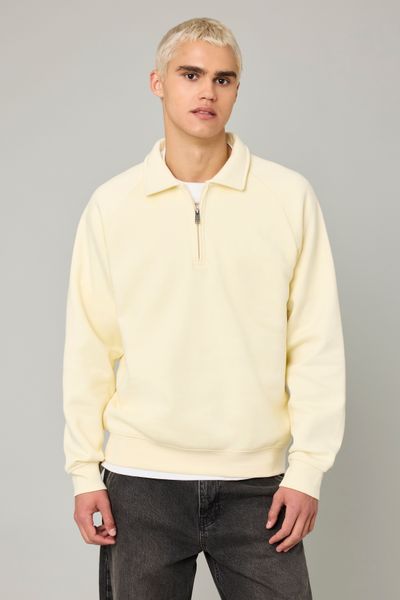 Sweat col polo zippé