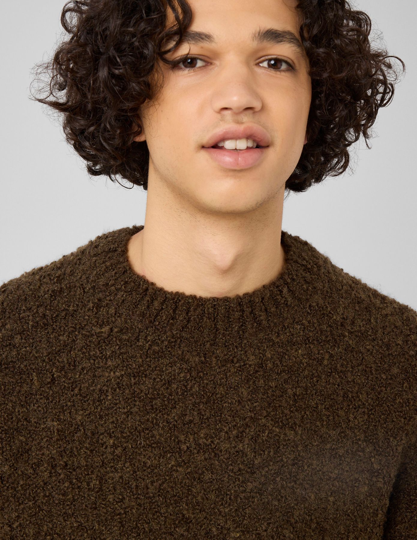 Pull maille bouclette