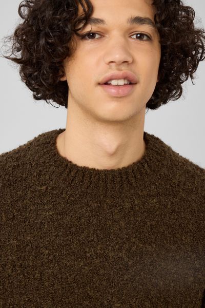 Pull maille bouclette