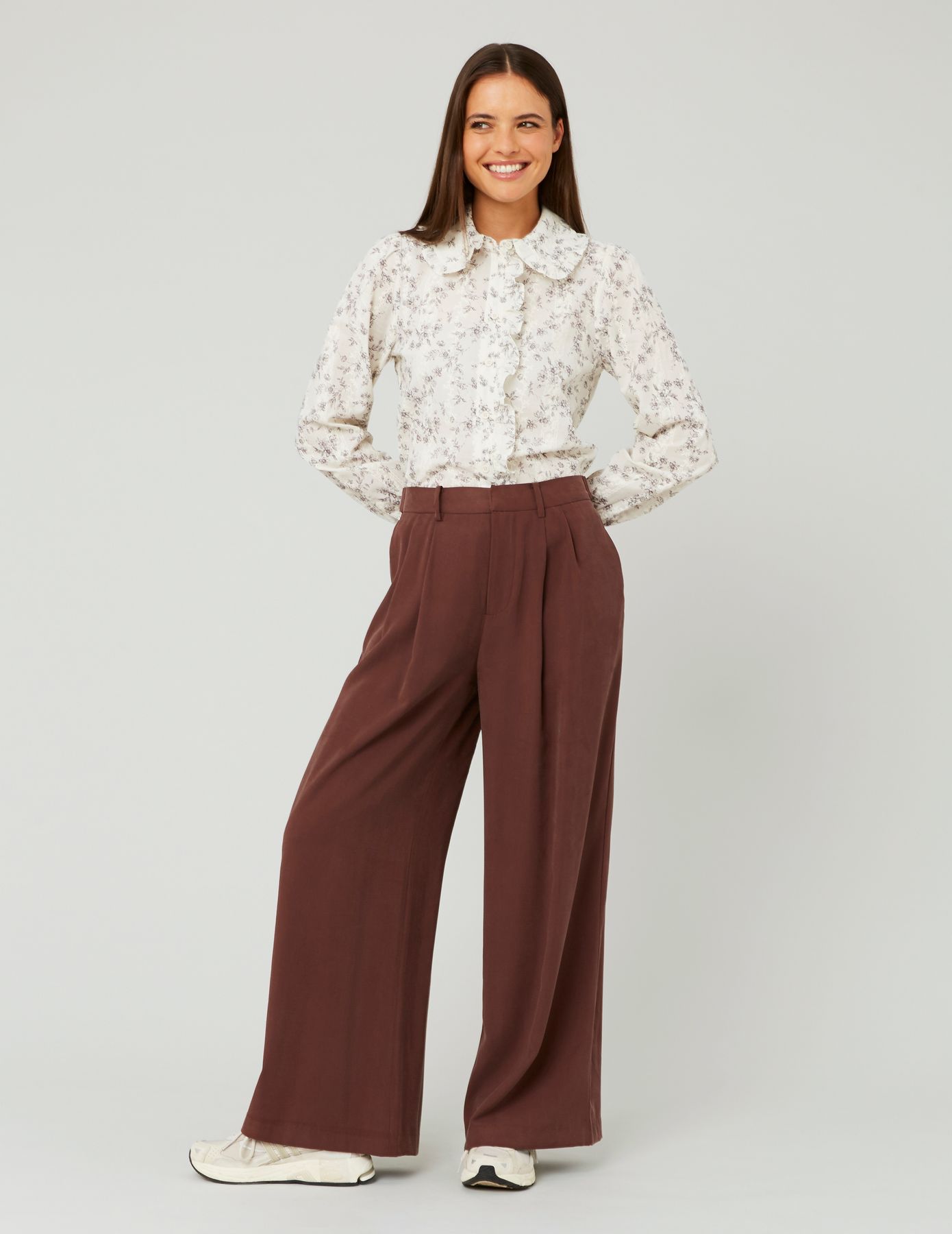 Pantalon fluide à pinces