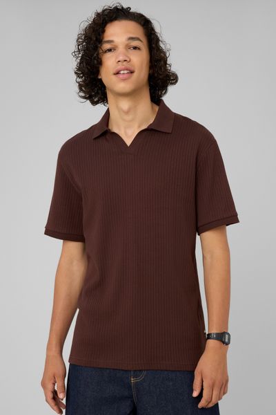 Polo maille c&ocirc;tel&eacute;e