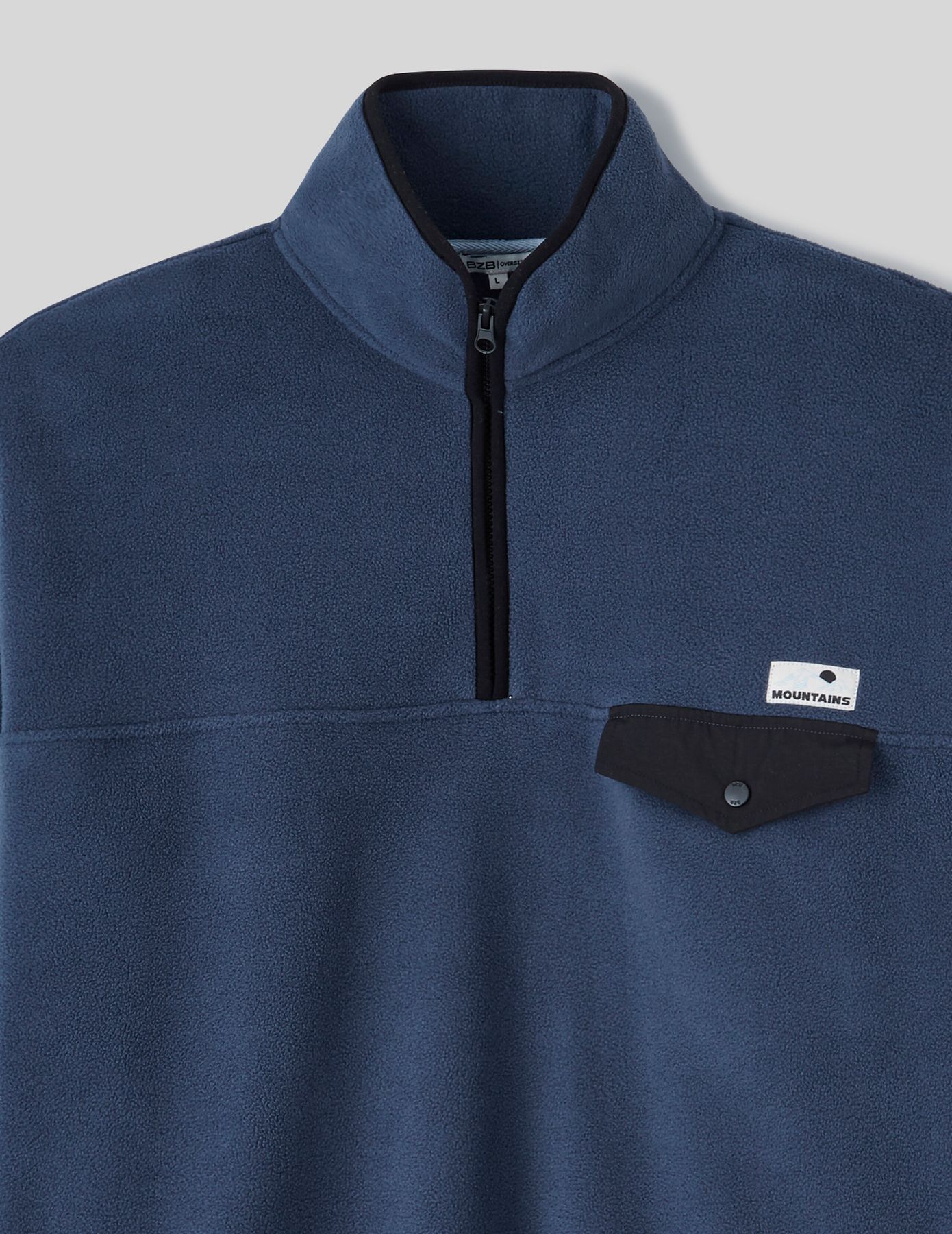 Polaire col montant zipp&eacute;