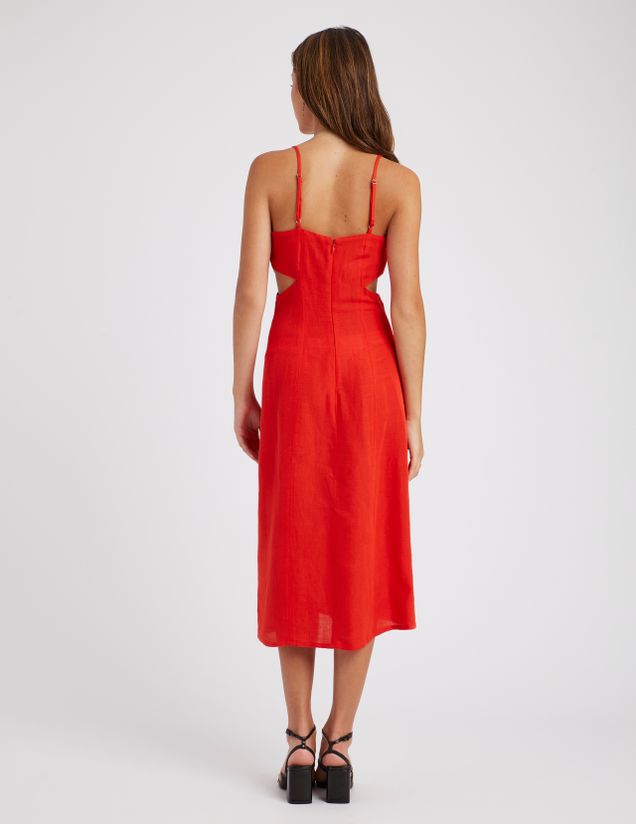 Robe longue en lin