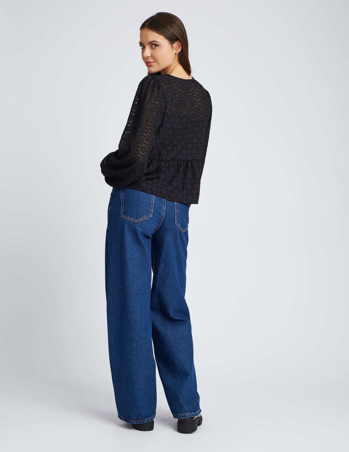 Blouse à nouer jacquard