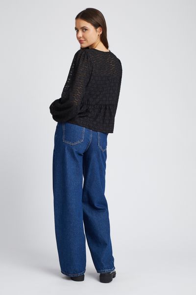 Blouse à nouer jacquard