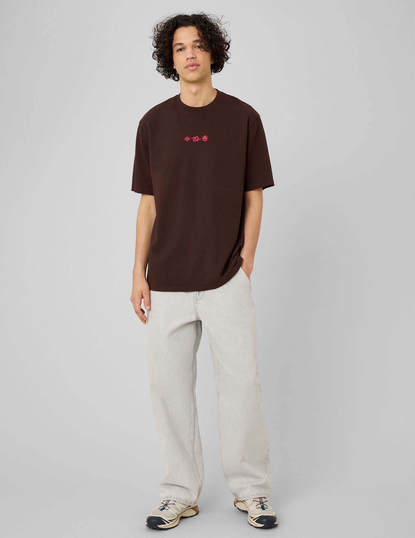 Jean skater gris clair