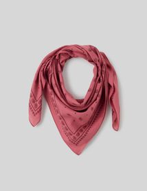 Foulard carr&eacute; imprim&eacute;