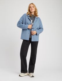 Manteau court en laine