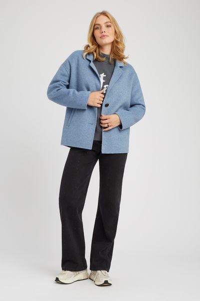 Manteau court en laine