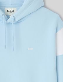 Sweat à capuche colorblock