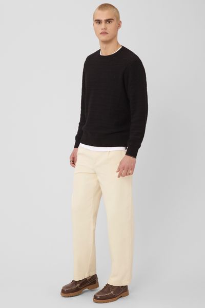 Pantalon droit &agrave; pinces