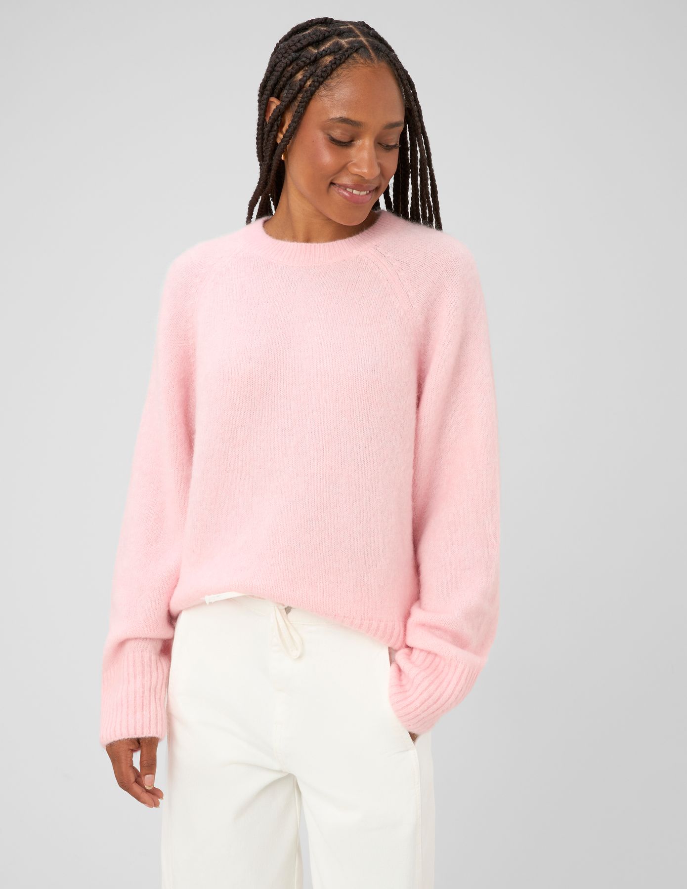 Pull col rond premium