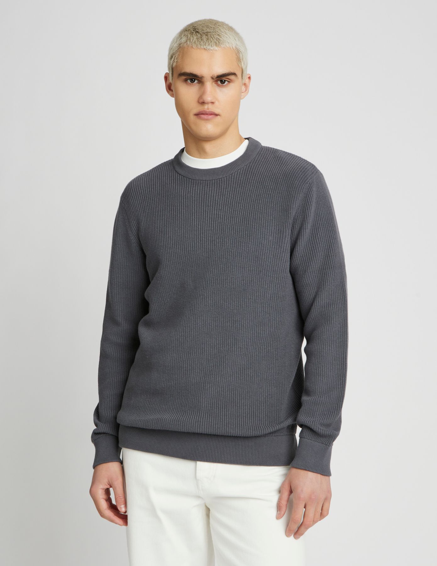 Pull col rond uni