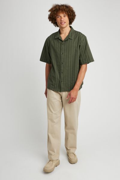 Chemise manches courtes broderie anglaise