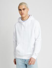 Sweat à capuche rayé