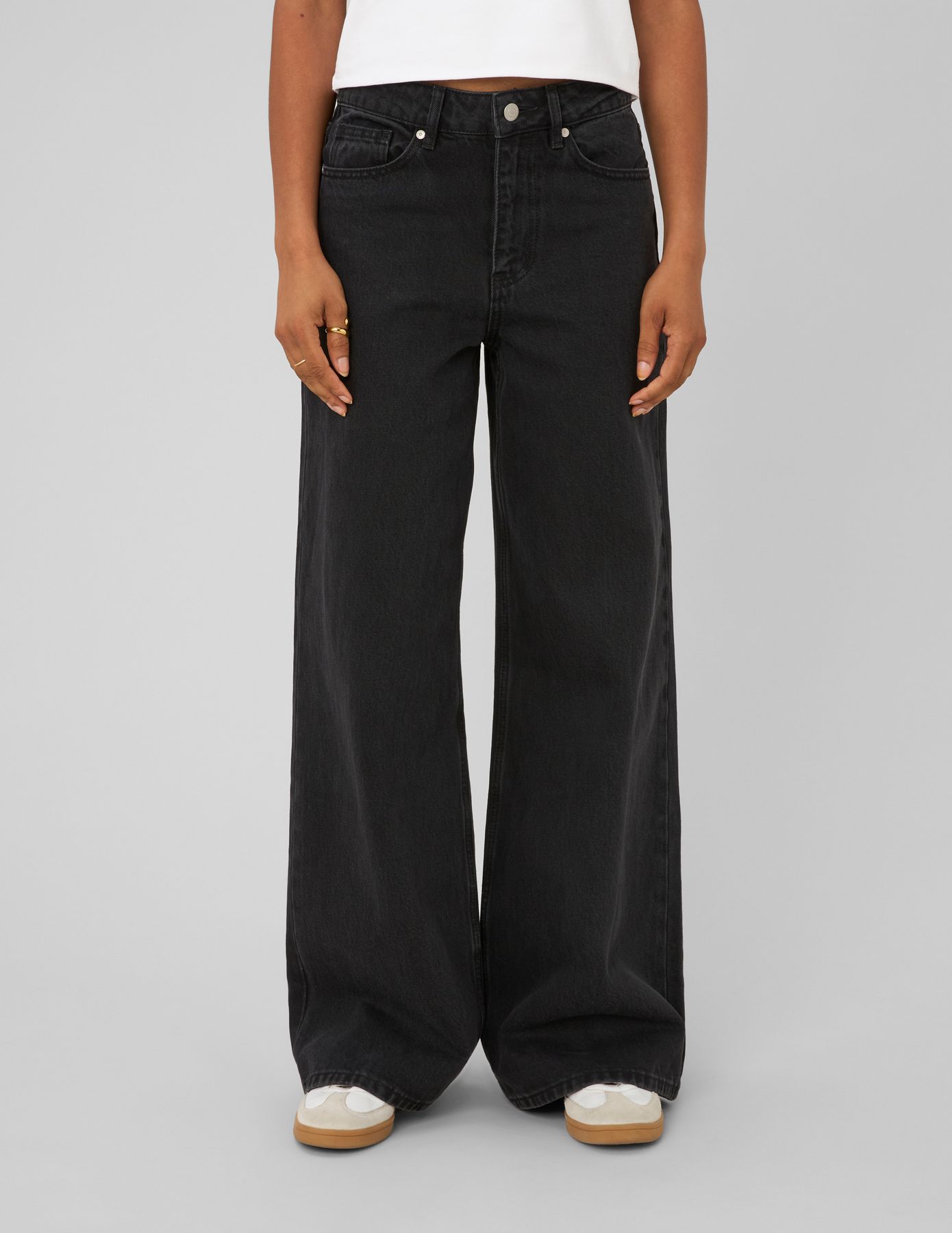 Jean wide leg taille standard