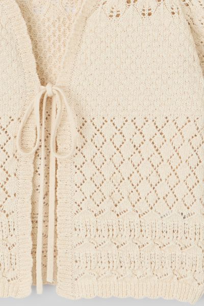 Gilet court en crochet