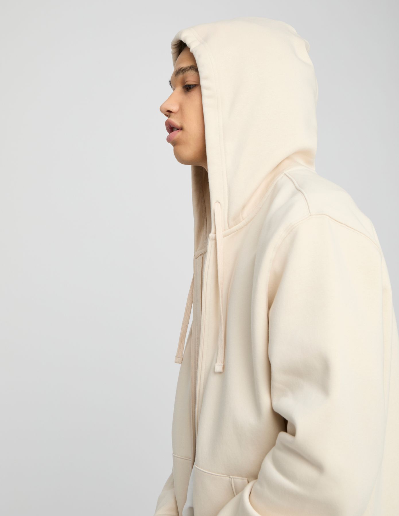 Sweat sherpa zippé à capuche