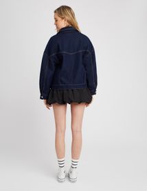 Veste en jean brut