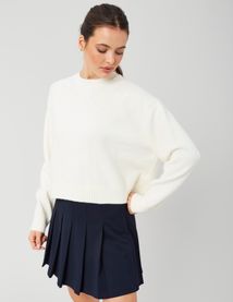 Pull broderie florale