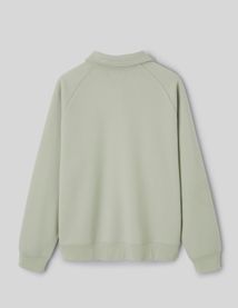 Sweat col polo zipp&eacute;