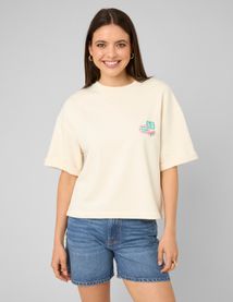 Sweat brod&eacute; manches courtes