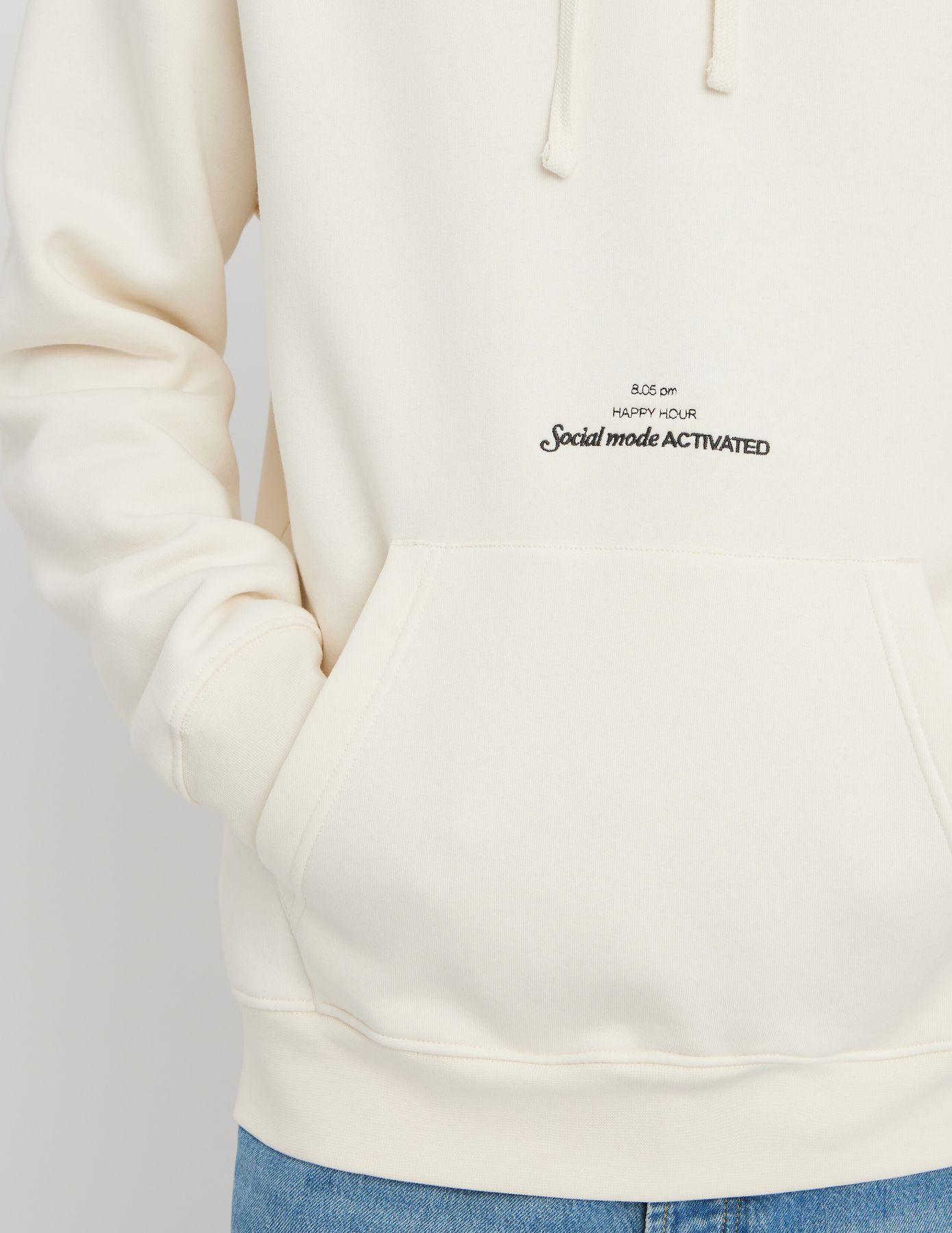 Sweat &agrave; capuche brod&eacute;