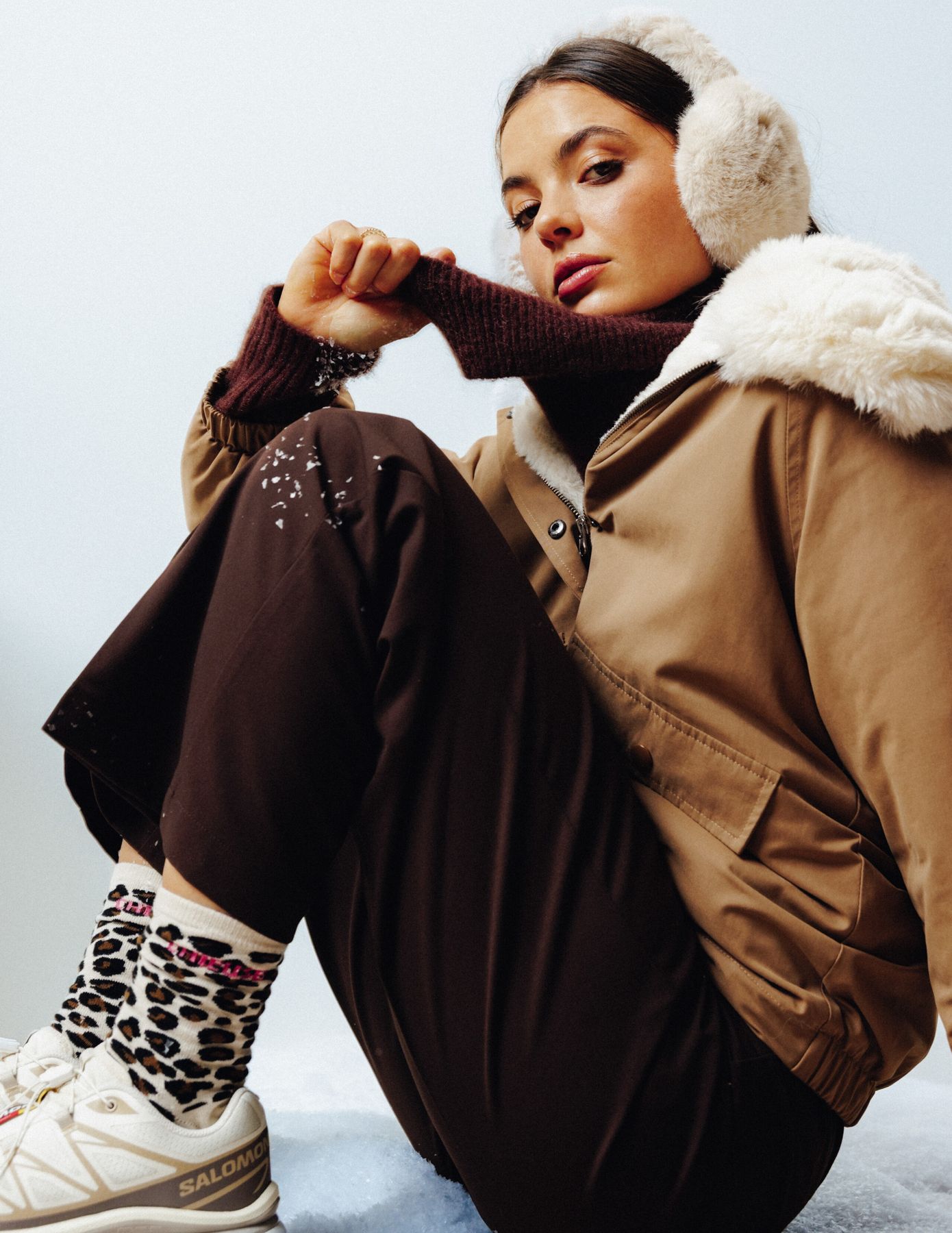 Chaussettes l&eacute;opard wording